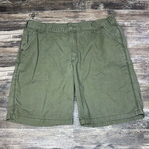 Carhartt Ripstop Utility Shorts Relaxed Fit Olive Green Mens Size 40